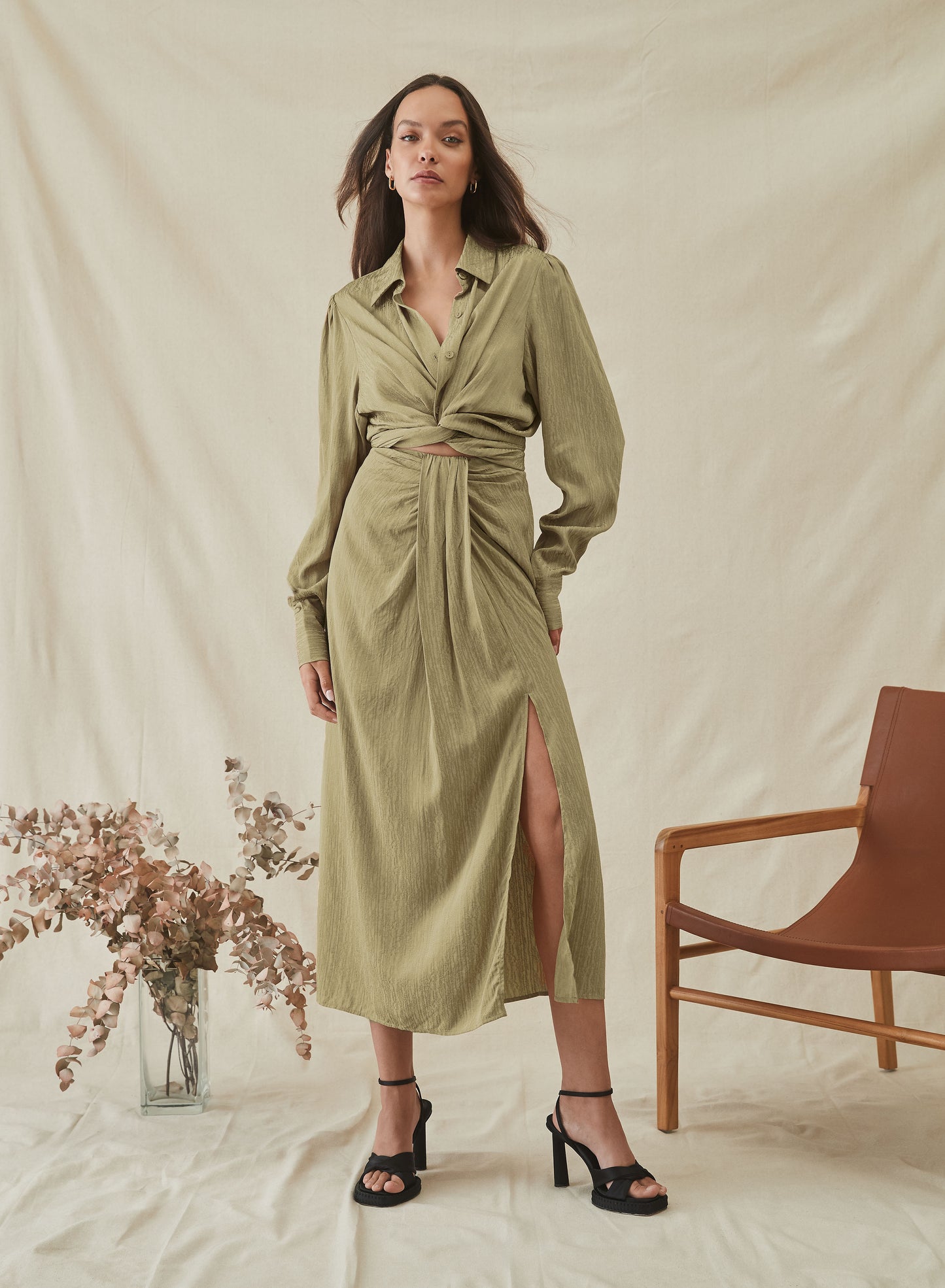 Esmaee Veronica Shirt | Sage
