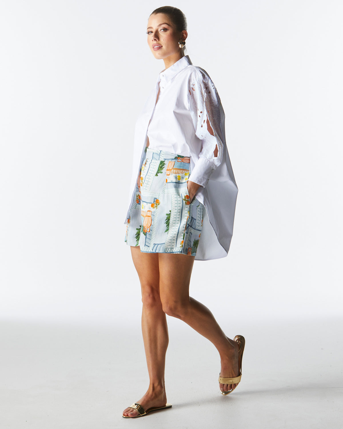Fate + Becker | Lily Pad Broderie Shirt