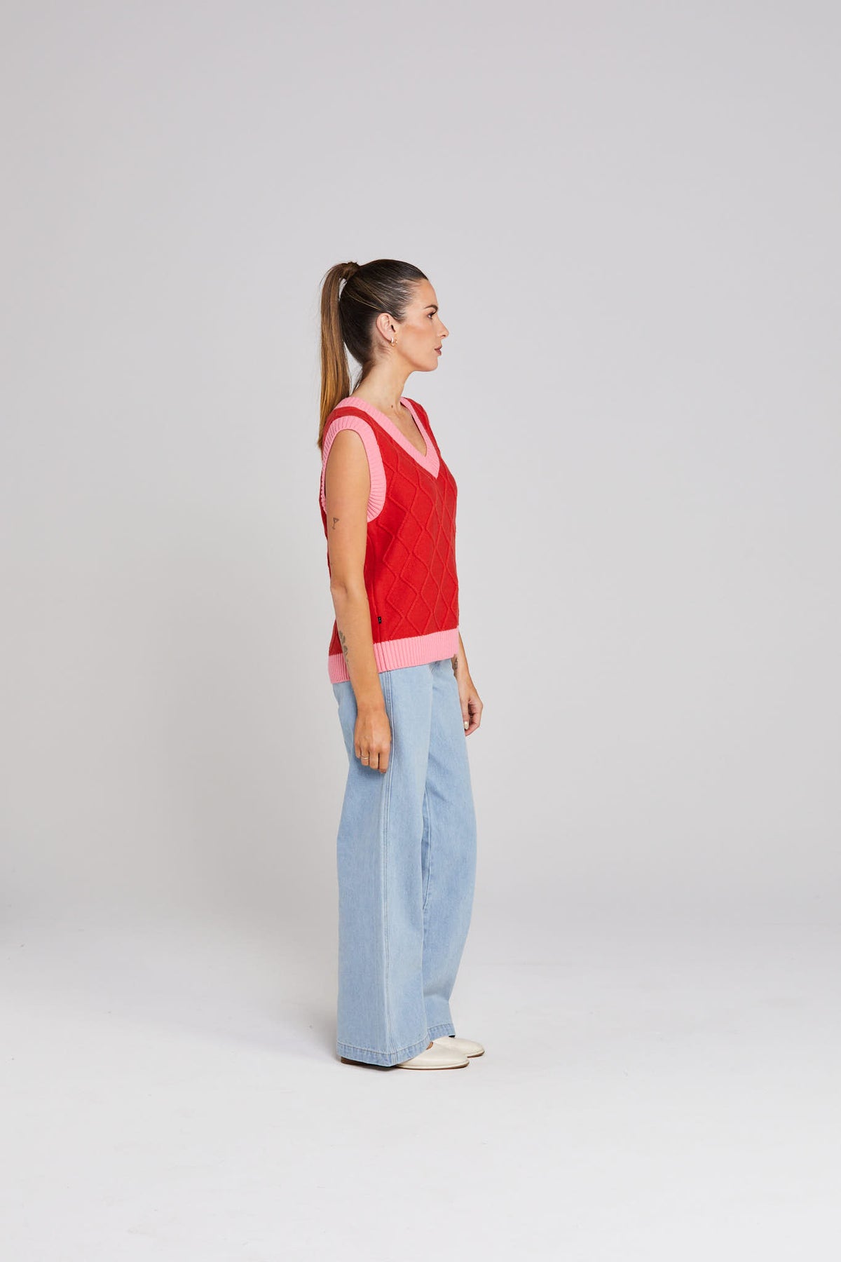 Thing Thing Shackle Vest | Pink Lipstick