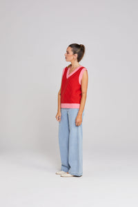 Thing Thing Shackle Vest | Pink Lipstick