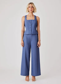 Esmaee Pier Top | Dark Blue