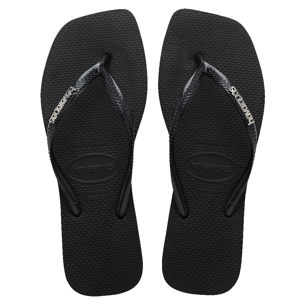 Havaianas | Slim Square Logo Metallic Jandal