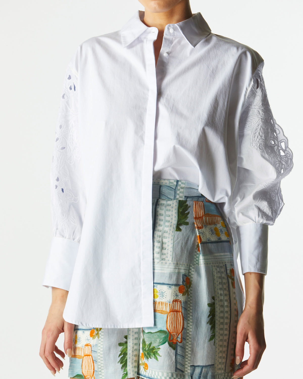 Fate + Becker | Lily Pad Broderie Shirt