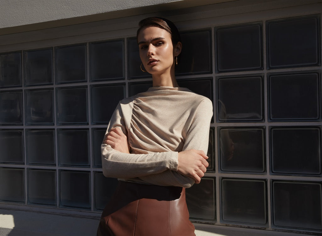 Esmaee Imperial Top | Oatmeal