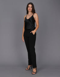 Storm Liquid Satin Cami | Black