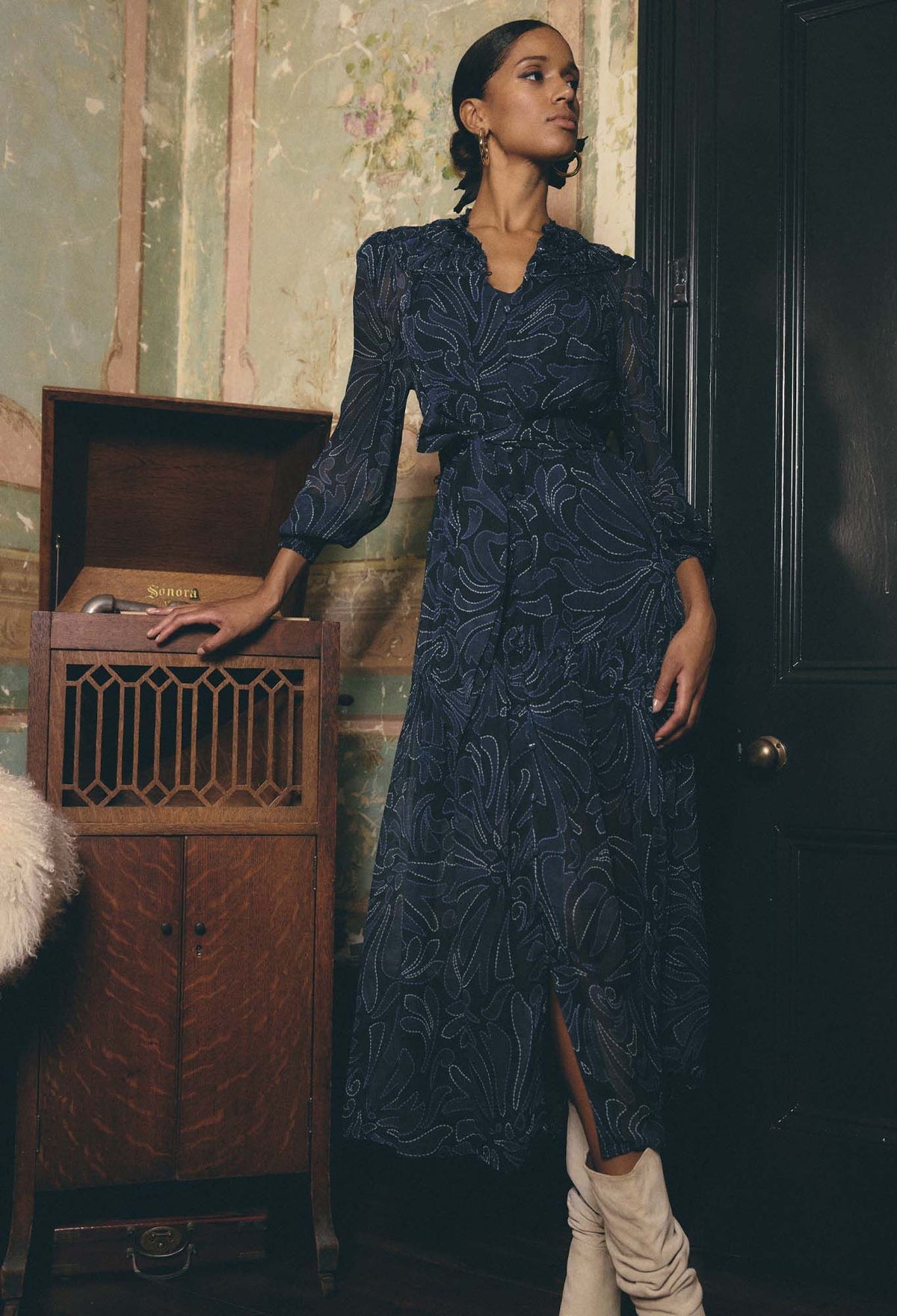 Once Was | Solana Midi Dress