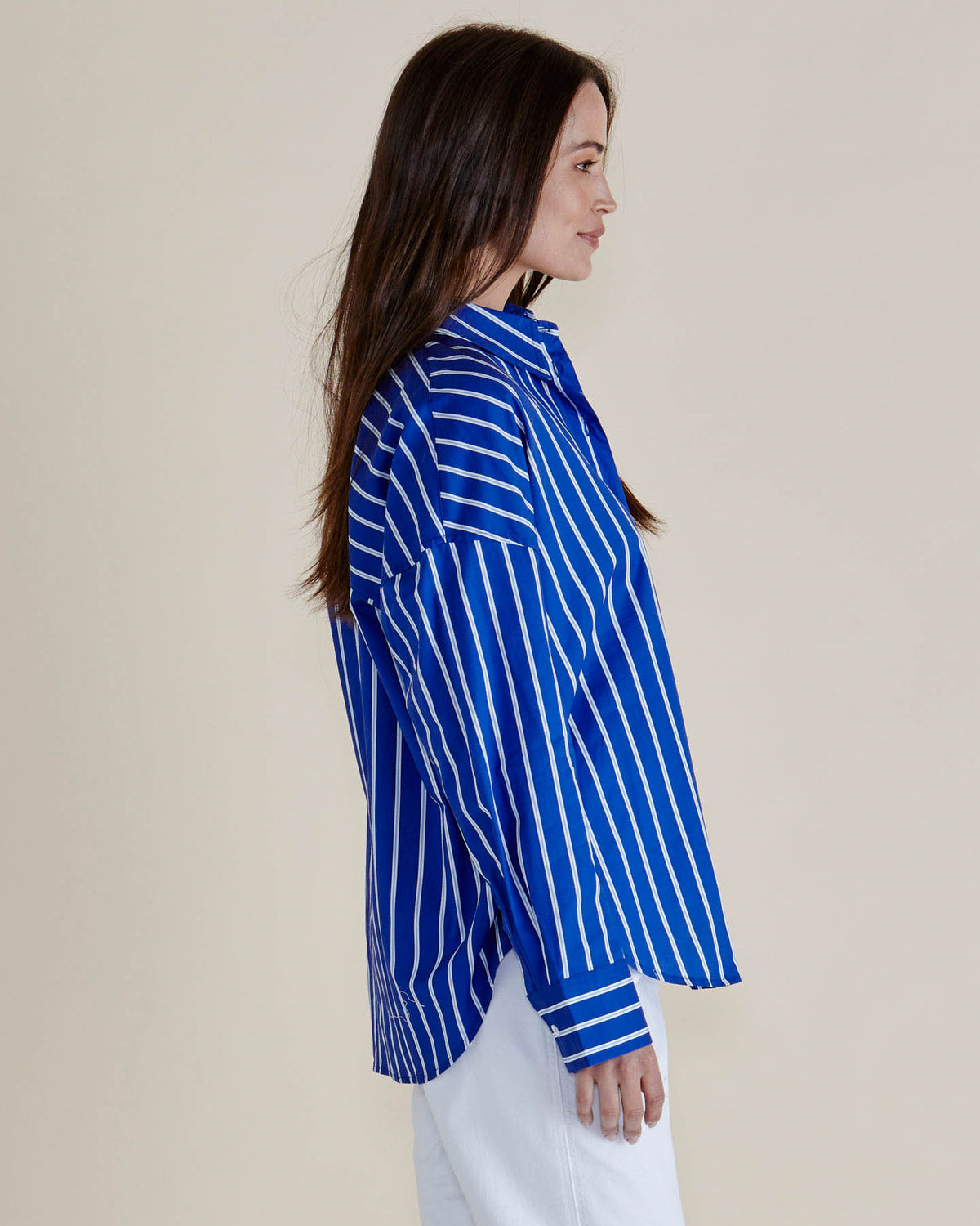 Betty Basics | Regatta Blue Stripe Shirt