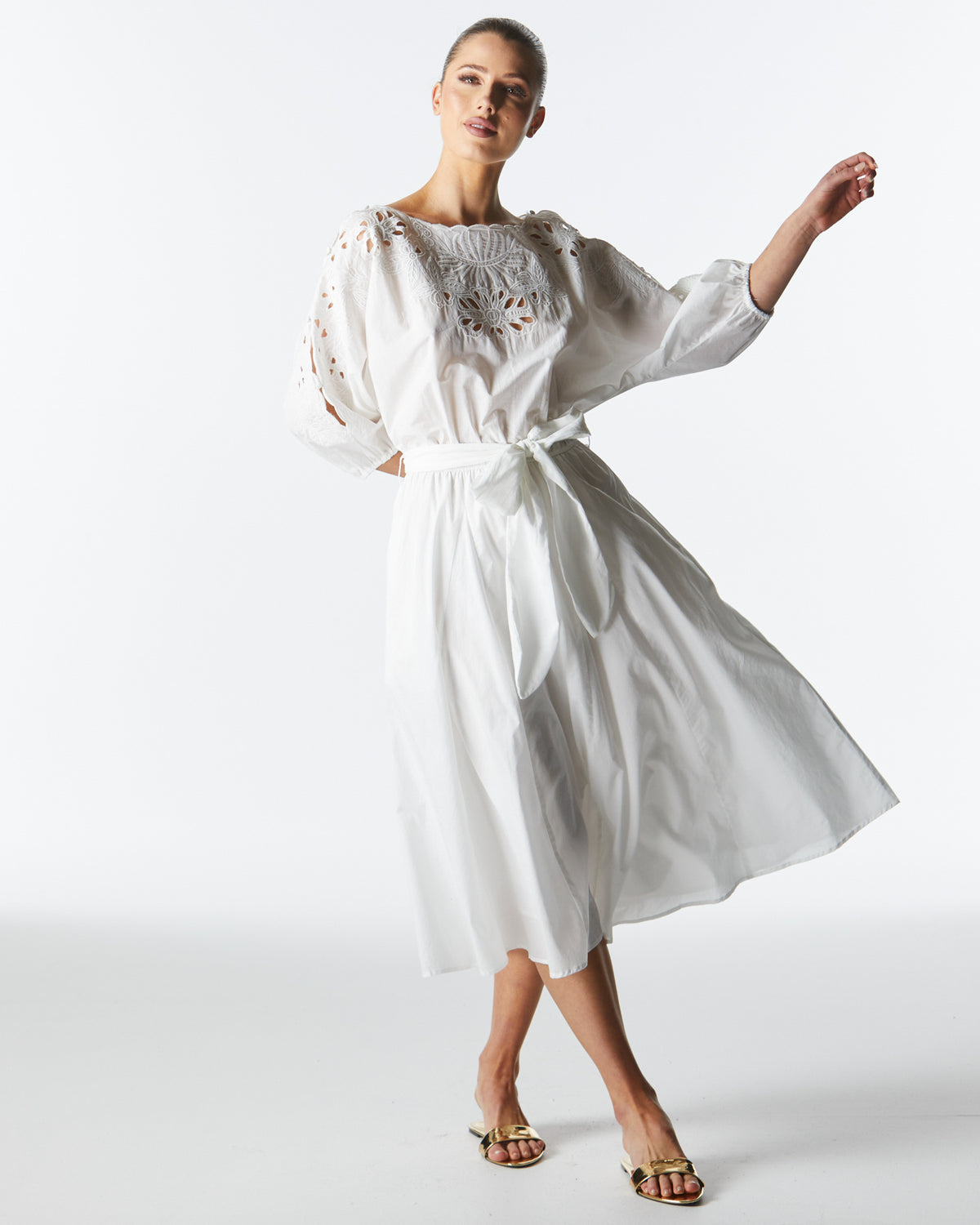 Fate + Becker | Lily pond Embroidered Dress