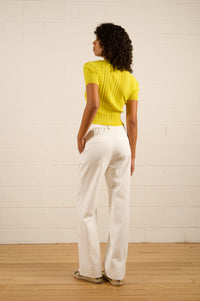 We Are The Others Bronte Trouser | Ivory Shimmer