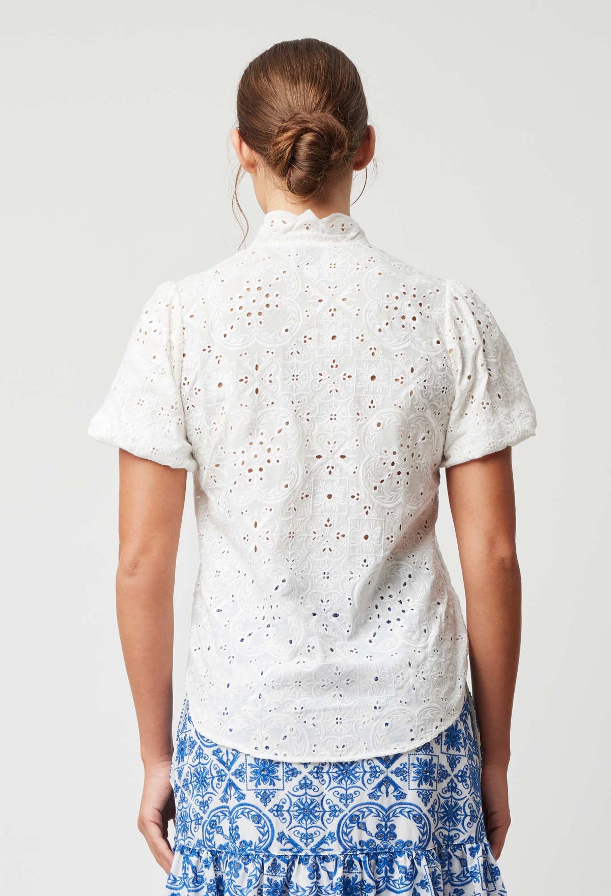 Once Was Tulum Embroidered Shirt | White