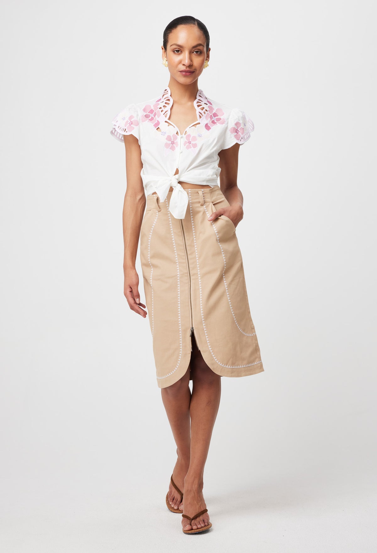 Once Was | Ballou Placement Blouse
