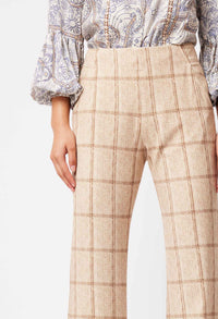 Once Was Getty Wide Leg | Oatmeal Check