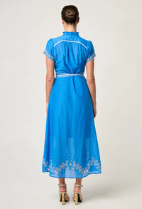 Once Was | Xanthia Dress - Blue Topaz