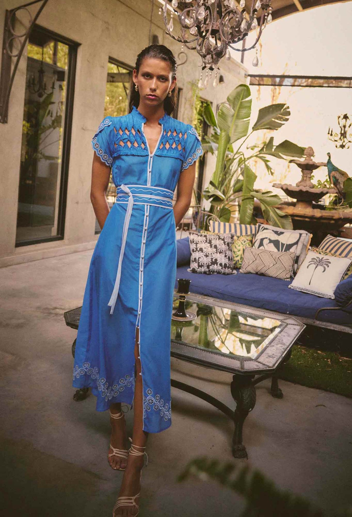 Once Was | Xanthia Dress - Blue Topaz