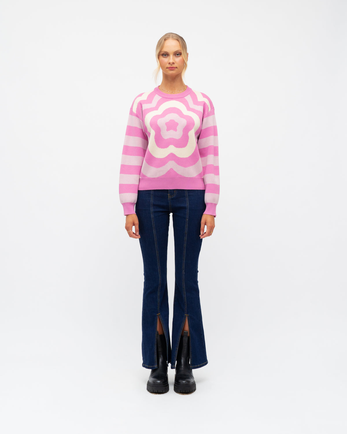 Paper Heart Knit | Pink