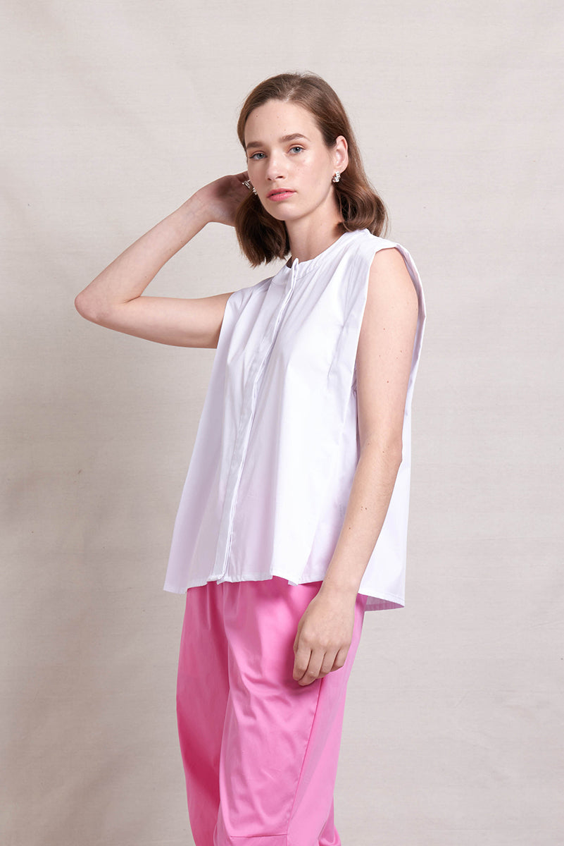 Neris Side Story Top | White
