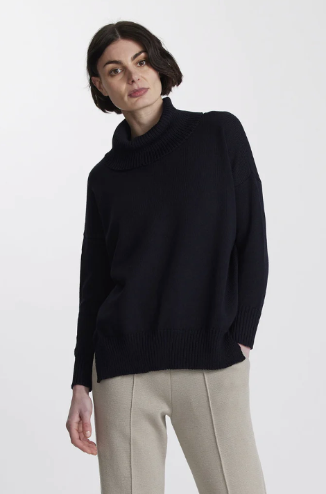 Cropped funnel neck jumper best sale