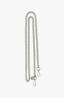 Silver chain bag strap sale