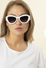 Stella + Gemma Thea Sunglasses | White