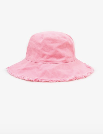 Antler Fringe Bucket Hat | Pink