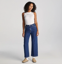 Lee Riders Hi Wide Leg | Indigo Wave Petite Fit