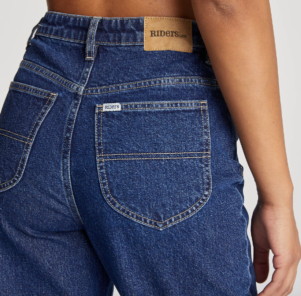 Lee Riders Hi Wide Leg | Indigo Wave Petite Fit