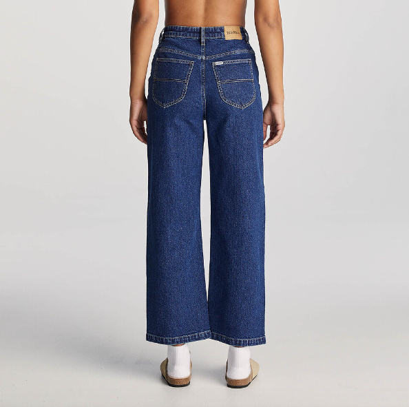 Lee Riders Hi Wide Leg | Indigo Wave Petite Fit