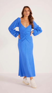 MINKPINK | Phoebe Ruched Midi Dress