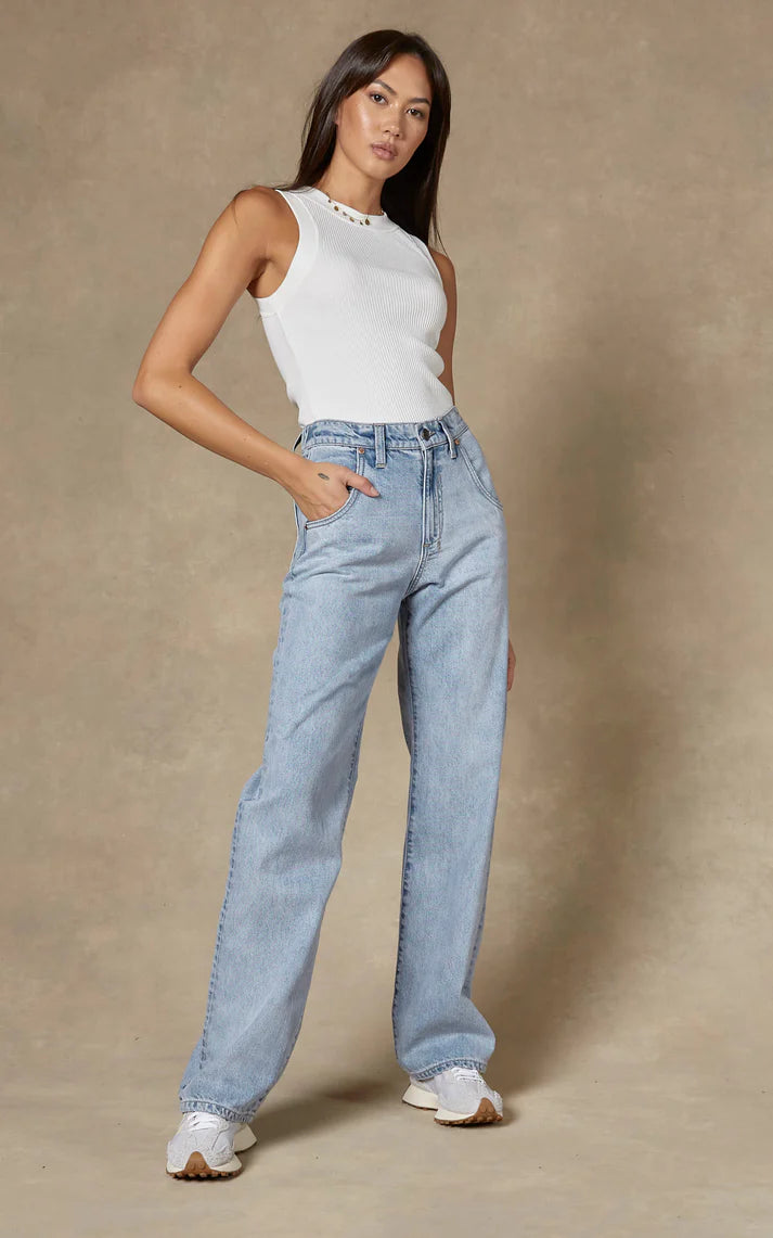 Dricoper Seville Straight Leg Blue Jean | Sunbleached