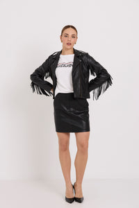 Tuesday Tassel Jacket | Vegan Black