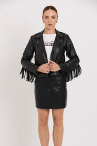 Tuesday Tassel Jacket | Vegan Black