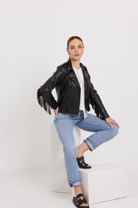 Tuesday Tassel Jacket | Vegan Black