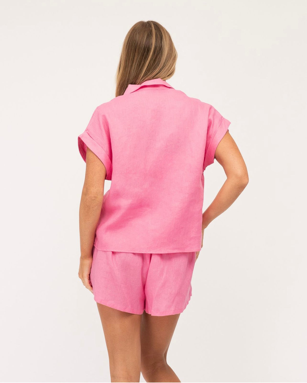 Ebby and I Shorts Linen | Pink