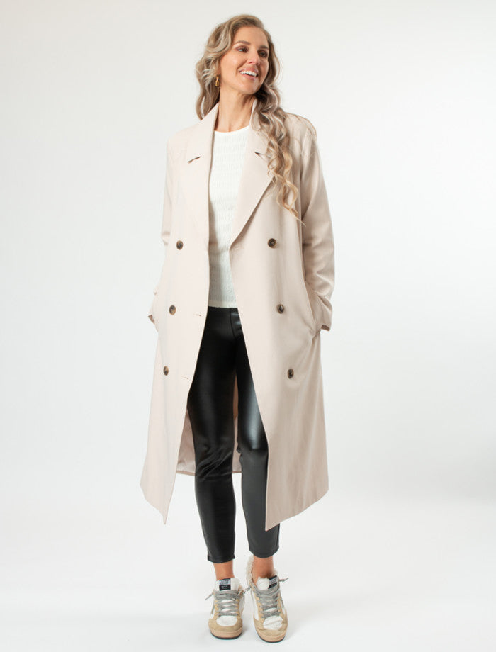 Stella + Gemma Boston Trench | Creme Brulee