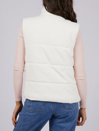 All About Eve Cali Cord Vest | Vintage White
