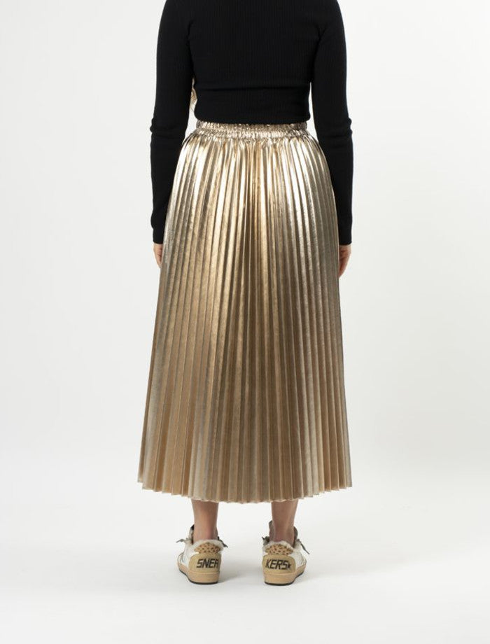 Stella + Gemma Casete Skirt | Gold