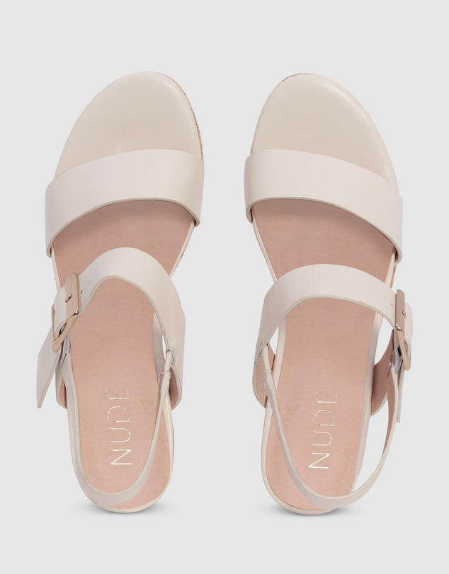 Nude Soldana Heel | Cream