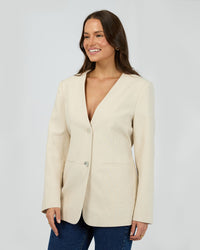 Silent Theory | Matilda Linen Blazer