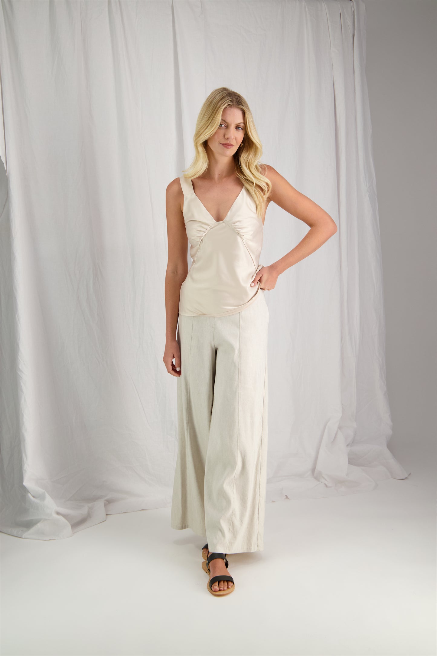 Tuesday Riviera Cami | Champagne