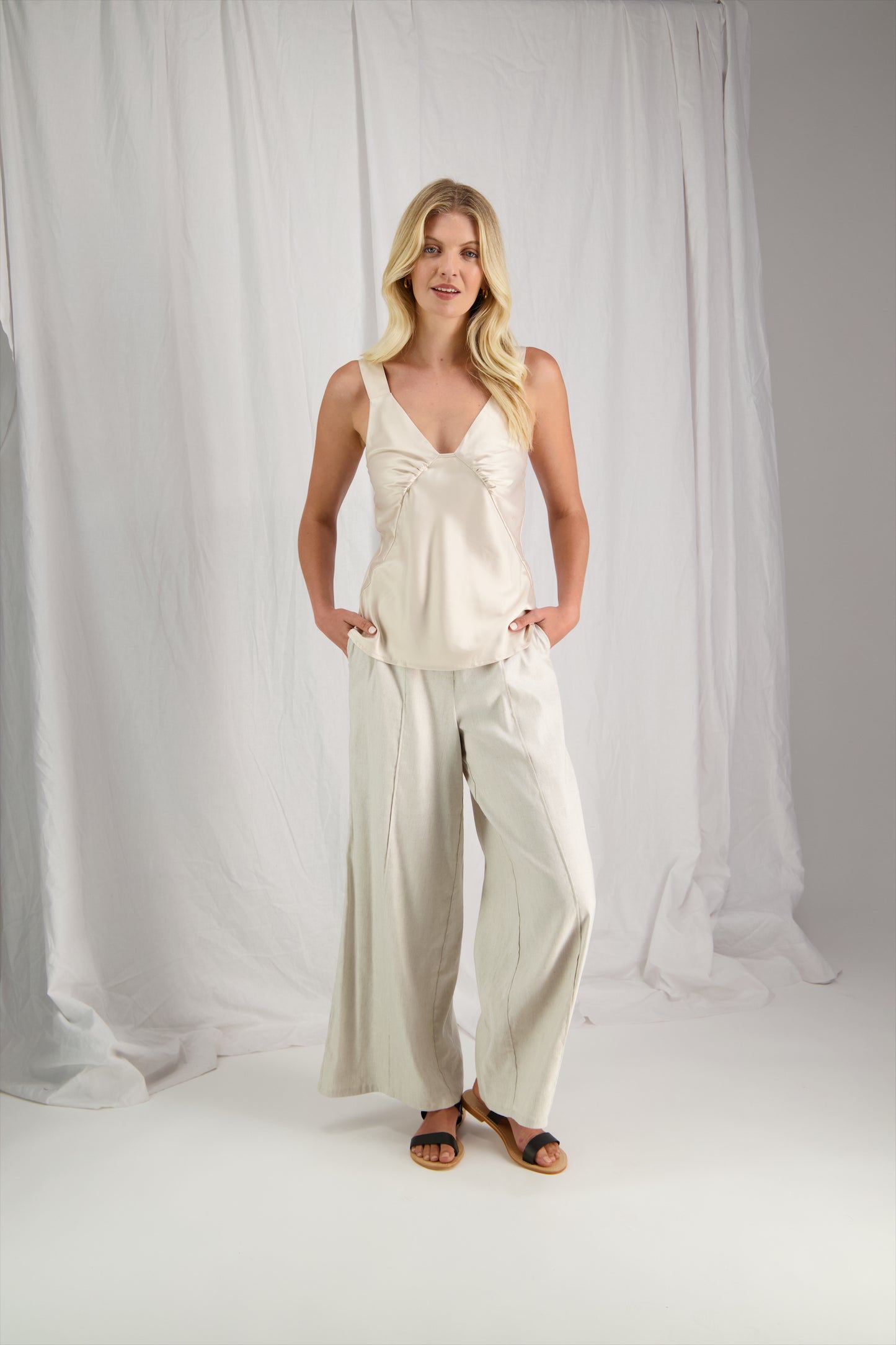 Tuesday Riviera Cami | Champagne