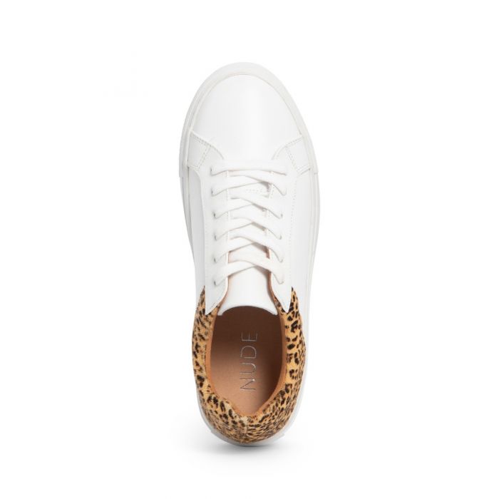 Nude Ariana Sneaker | White/Pony