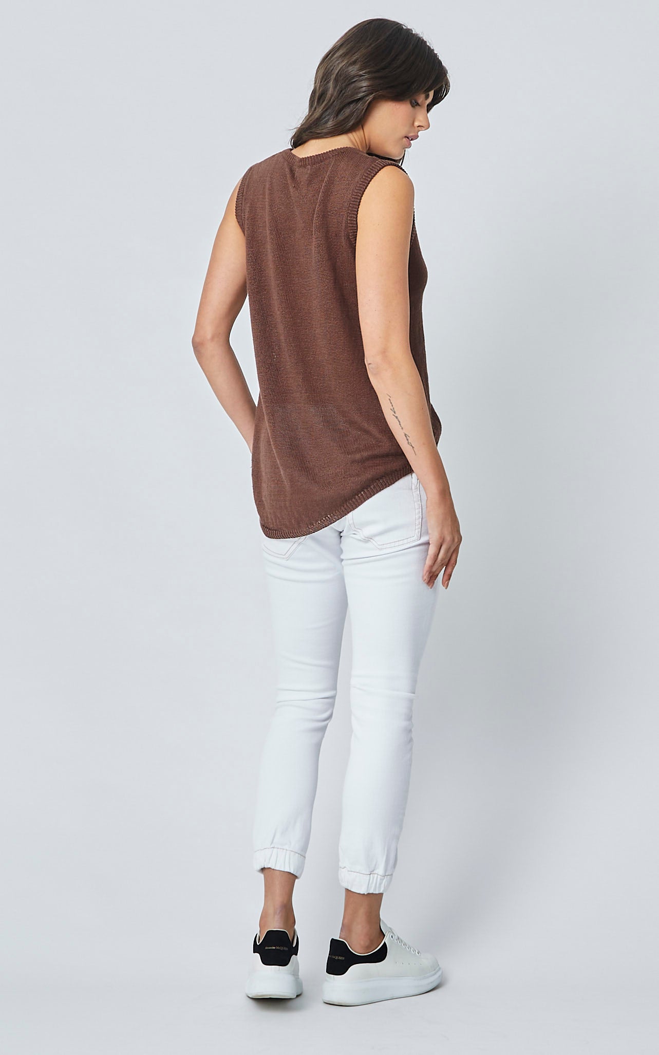 Dricoper Cuffed Jeans | Crispy White