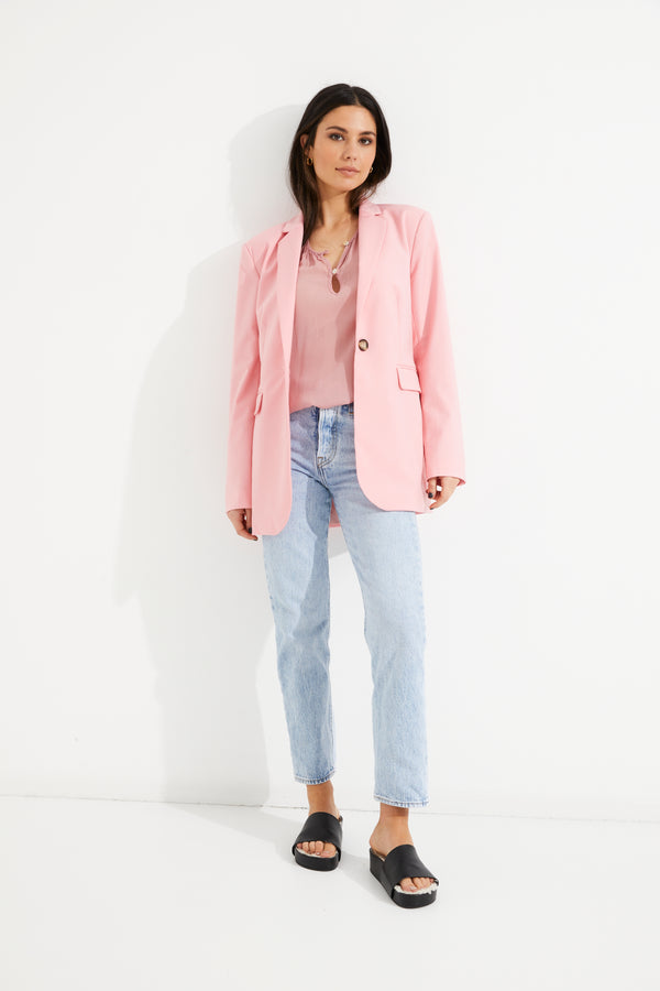 Tuesday King Blazer | Pink Suiting