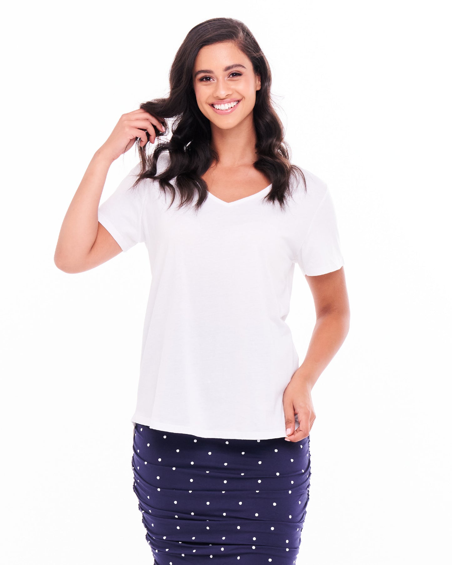 Betty Basics Ava Tee | White