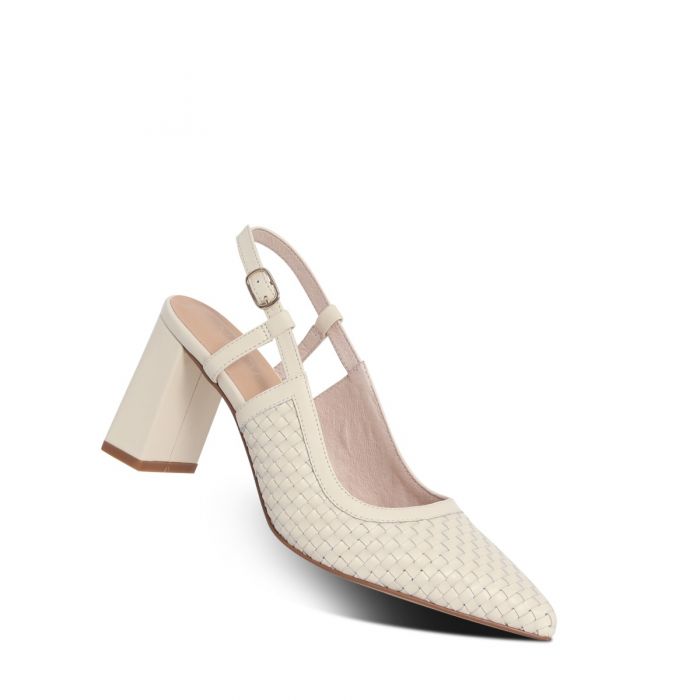 Nude Leona Heel | Warm White