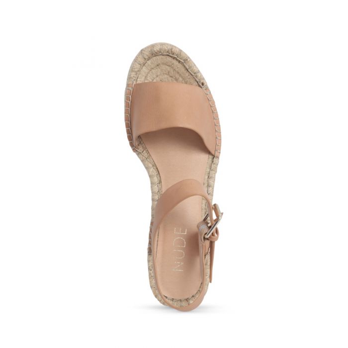 Nude Ophelia Wedge | Natural