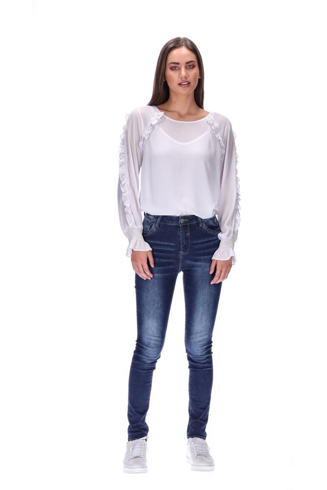 Honey Denim | The Cormac High Waisted Long Leg Jeans