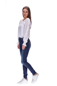 Honey Denim | The Cormac High Waisted Long Leg Jeans