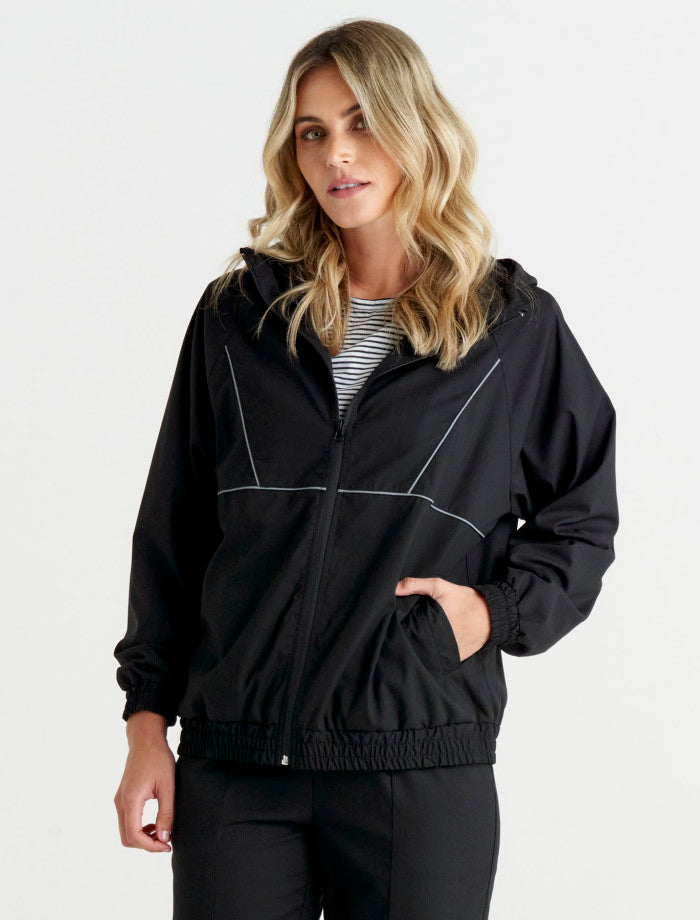 Betty Basics Wonder Windbreaker | Black