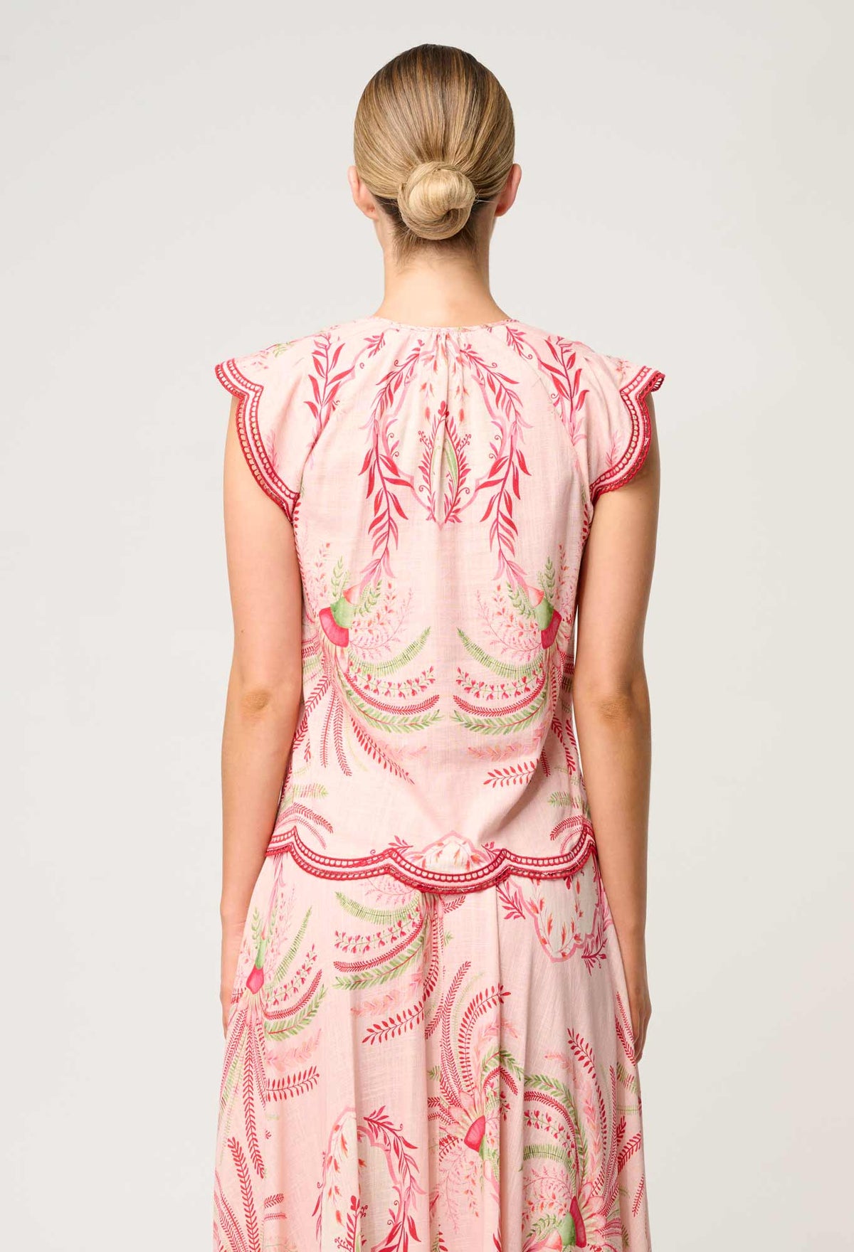 Once Was | Aseel Scallop Embroidered Top